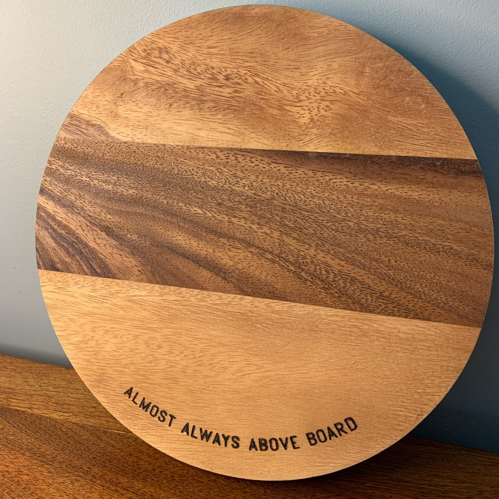 Kate Spade All in Good Taste Round Cutting Board